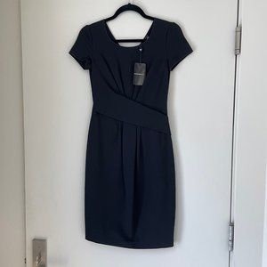 Emporio Armani Cap-Sleeve Twist Dress